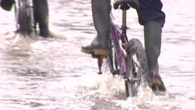 Cycling through water