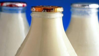 milk bottles