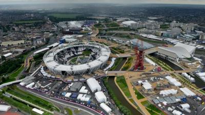 Olympic Stadium and Olympic Park in Stratford, London
