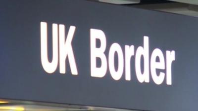 UK Border sign