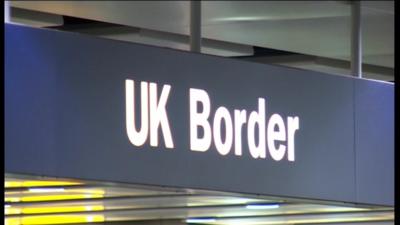 UK Border sign