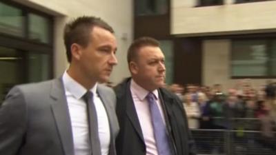 John Terry leaving court