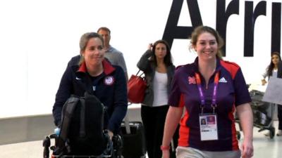 US sailing team arrives in London