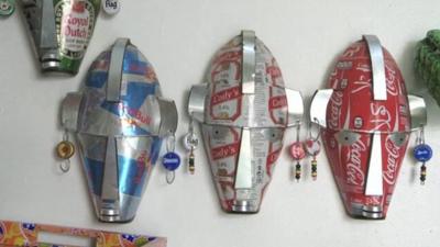 Masks made of can