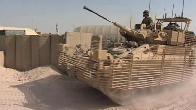 Light Dragoons tank in Afghanistan