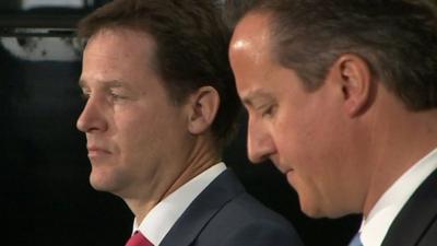 Nick Clegg and David Cameron