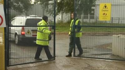 Security staff on duty at Hadleigh