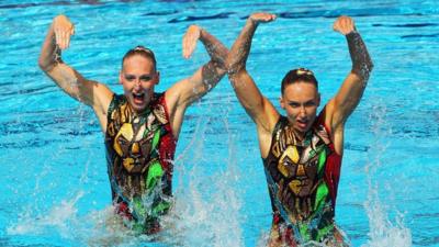 Russia's Natalia Ischenko and Svetlana Romashina