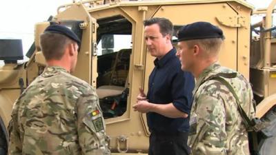 David Cameron in Afghanistan