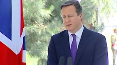 UK Prime Minister David Cameron