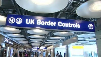 Terminal 5 UK Border Control