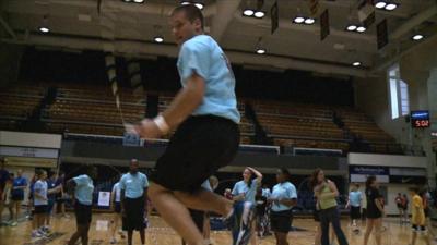 Robbie Csontos jumping rope