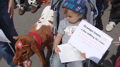 Farmers protest