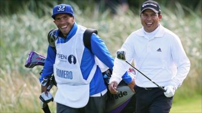 Carlos Tevez and Andres Romero