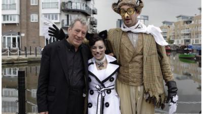 Terry Jones, Claire Wild and Peter Willcock