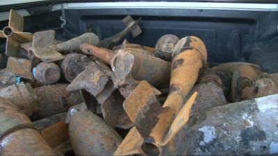 Explosives discovered on Mappleton beach