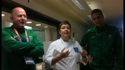 Renowned chef cooks for Brazilian Olympic athletes