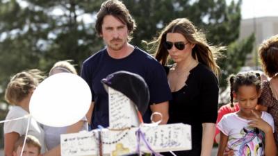 Christian Bale and his wife Sibi Blazic