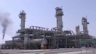 Oil refinery in Iran.