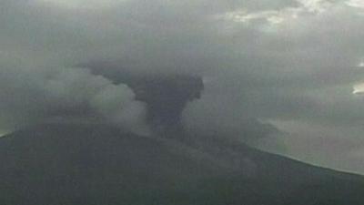 Sakurajima volcano in Japan