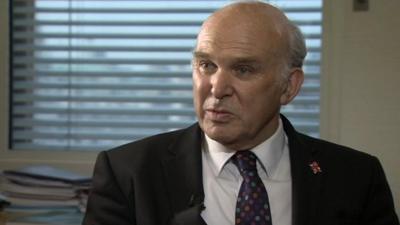 Business Secretary Vince Cable