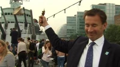 Jeremy Hunt with broken bell