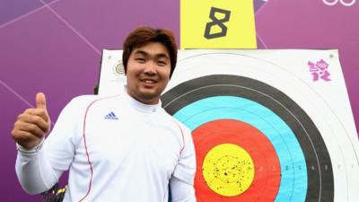 South Korea's Im Dong-hyun celebrates world record