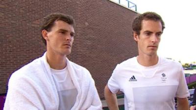 Jamie Murray (left) and Andy Murray