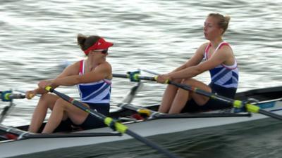 British pair win rowing heats