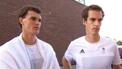 Jamie Murray (left) and Andy Murray