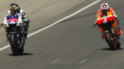 Casey Stoner passes Jorge Lorenzo