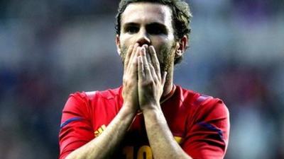 Spain's Juan Mata suffered defeat