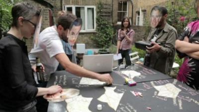 Brazilians using a London residence as a space for art