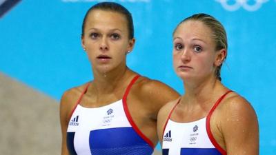 Great Britain's Olympic divers Tonia Couch and Sarah Barrow