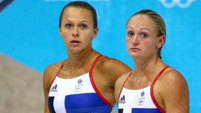 Great Britain's Olympic divers Tonia Couch and Sarah Barrow