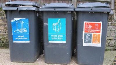 Recycling bins