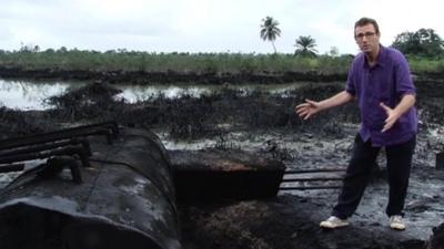 Will Ross visits an illegal oil refinery