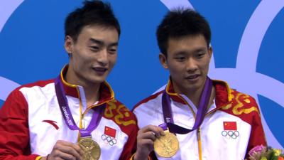 Luo Yutong and diving partner Qin Kai