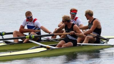 GB men's pair rowing team