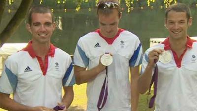 Richard and Peter Chambers and Chris Bartley (right)