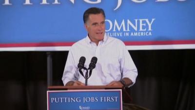 Mitt Romney speaking in Las Vegas