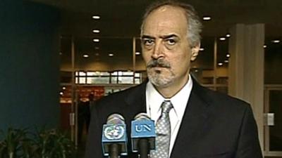 Syria's UN ambassador Bashar Jaafari
