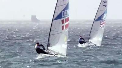 GB's Ben Ainslie and Danish rival Jonas Hogh-Christensen