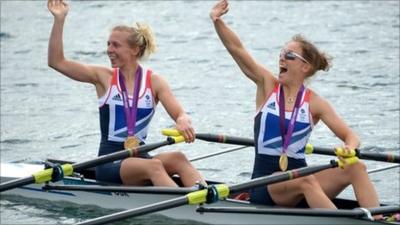 Great Britain's Sophie Hosking and Katherine Copeland