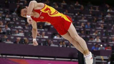 Men's Floor gold medallist China's Kai Zou