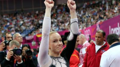 Romanian's Sandra Raluca Izbasa wins women's vault