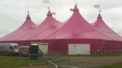 Pink pavilion