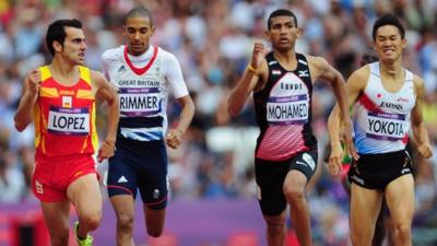 Michael Rimmer in action in 800m