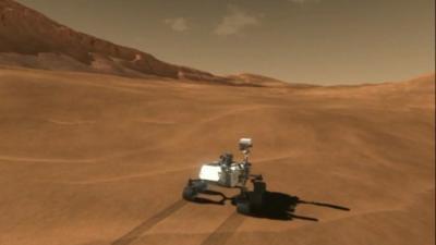 Curiosity rover animation