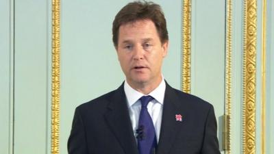 Deputy Prime Minister Nick Clegg